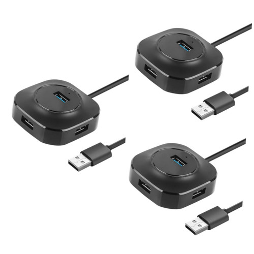 OSALADI 3pcs Laptop Accessories 4 Ports Hub Adapter USB Hub Hub