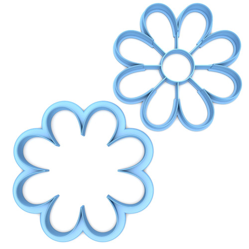 Sweet Prints Inc Set of 2 Daisy Cookie Cutter - Dishwasher Safe (3")