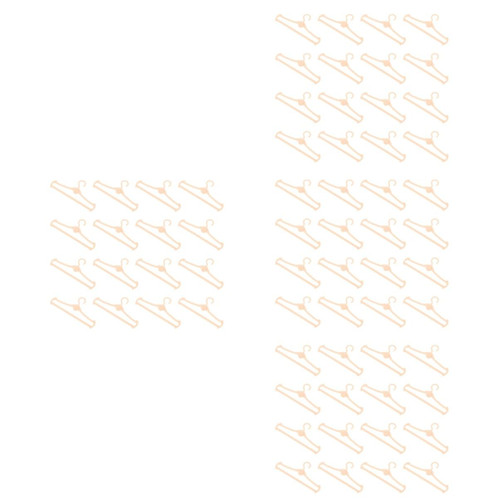 FAVOMOTO 240 Pcs Doll Hanger Plastic Hangers Clothes Hangers Clothes Rack Doll Clothing Hangers Hanging Small Hangers Min Hanger Model Small Clothing Rack Doll Supplies 7c Accessories Mini