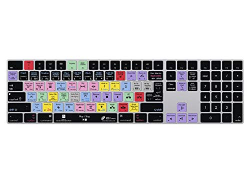 Premiere Pro Keyboard Cover for Apple Magic Keyboard with NumPad