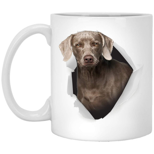 Funny Weimaraner Mouse Gray Gifts For Dog Moms And Dads Christmas 2023 Gifts White Coffee Mug White 11oz