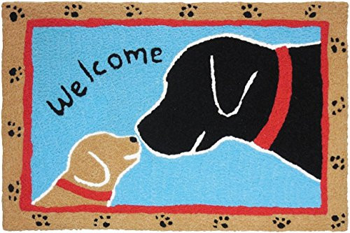 Jellybean Welcome Dogs Scatter Rug 21" x 33" - Big