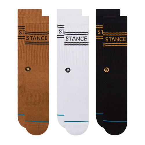 Stance Basic Crew Socks [3 Pack] (Large, Gold)