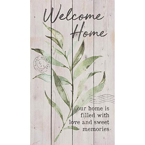 P. Graham Dunn Welcome Home Slate Grey 24 x 14 Pine Wood Decorative Pallet Plaque P. Graham Dunn Welcome Home Slate Grey 24 x 14 Pine Wood Decorative Pallet Plaque