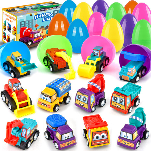 Easter Basket Stuffers for Toddler Easter Gifts for Boys Easter Egg Stuffers Easter Baskets for Kids 12 filled Easter Eggs with Toys inside Pull Back Construction Vehicles Fillers Classroom Favors Easter Basket Stuffers for Toddler Easter Gifts for Boys Easter Egg Stuffers Easter Baskets for Kids 12 filled Easter Eggs with Toys inside Pull Back Construction Vehicles Fillers Classroom Favors