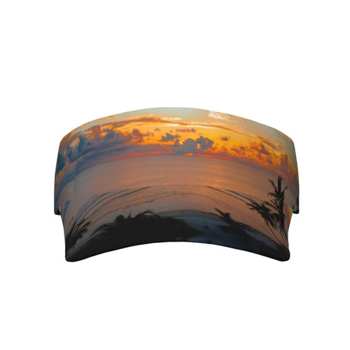 Hawaii Tropical Beach Sport Sun Visor Hats Adjustable Empty Top Baseball Cap Hawaiian Ball Caps for Women and Men