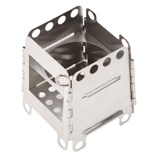 Portable Wood Burning Camping Stove, Folding Camp Stove, Collapsible Backpacking Stove Stainless Steel Alcohol Stove for Outdoor Hiking Camping Picnic BBQ Portable Wood Burning Camping Stove, Folding Camp Stove, Collapsible Backpacking Stove Stainless Steel Alcohol Stove for Outdoor Hiking Camping Picnic BBQ