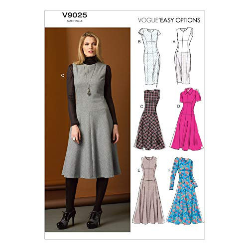 Vogue Patterns V9025 Misses'/Misses' Petite Dress Sewing Template, Size E5 (14-16-18-20-22) Vogue Patterns V9025 Misses'/Misses' Petite Dress Sewing Template, Size E5 (14-16-18-20-22)