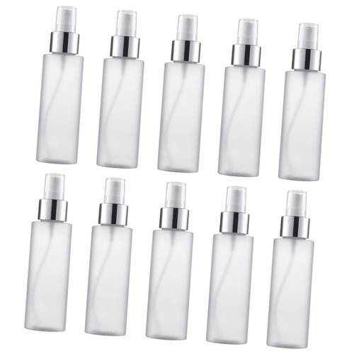 Mikinona 10pcs Travel Size Toiletries Travel Toiletries Travel Soap Container Travel Spray Bottle Clear Container Travel Perfume Mini Perfume Bottle Spray Bottles White Fine Mist Toner