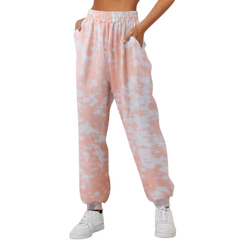 Bblulu Baggy Sweatpants for Women with Pockets Loose Comfy Casual Sweat Pants Drawstring Joggers for Women Orange