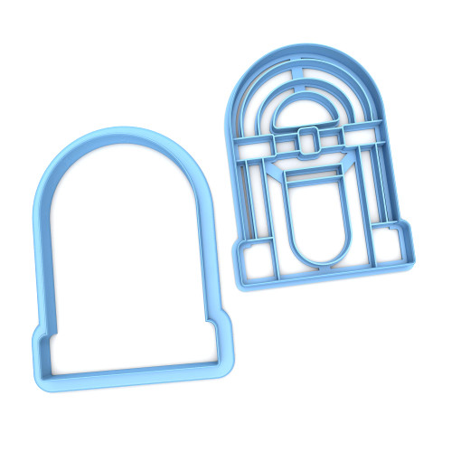 Sweet Prints Inc Set of 2 Jukebox Cookie Cutter - Dishwasher Safe (3.5")