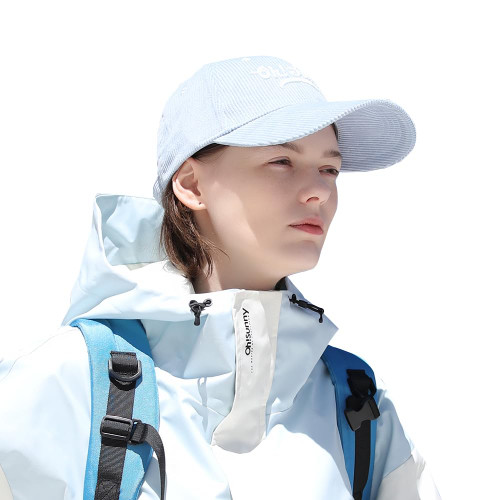 Baseball Cap UPF 50+ Adjustable Sun Visor Ponytail Baseball Hats Dad-Hat Outdoor Travel Blue