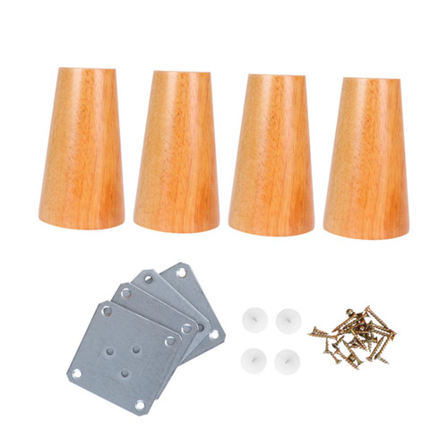 Hemoton 4 Sets Coffee Table Wood Furniture Feet Replacement Hairpin Table Legs Furniture Accessories Solid Wood Sofa Legs Sofa Support Legs Furniture Legs Sofa Couch Wooden Floor Feet