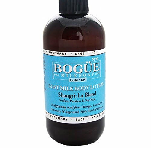 Goat Milk Hand & Body Lotion- BOGUE No.9 'Shangri La' Blend of local flora Orange, Lavender, Rosemary & Sage from Ojai, CA with Holy Basil & Vetiver Goat Milk Hand & Body Lotion- BOGUE No.9 'Shangri La' Blend of local flora Orange, Lavender, Rosemary & Sage from Ojai, CA with Holy Basil & Vetiver