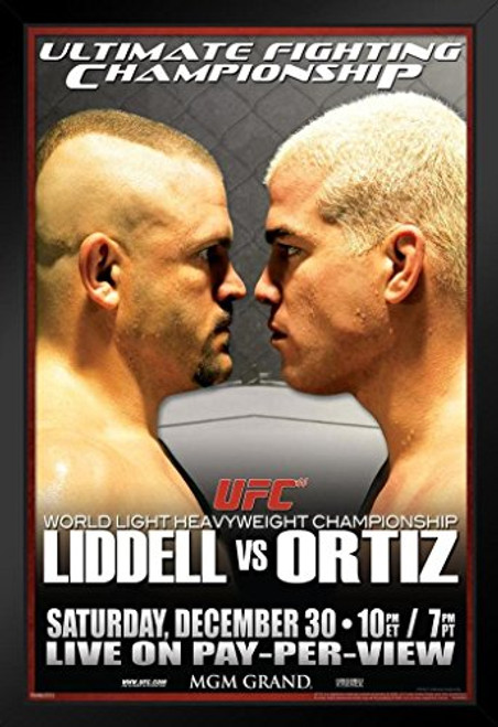 Pyramid America Official UFC 66 Chuck Liddell vs Tito Ortiz Sports Framed Poster 14x20 inch Pyramid America Official UFC 66 Chuck Liddell vs Tito Ortiz Sports Framed Poster 14x20 inch