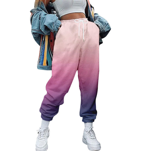 Bblulu Y2k Sweatpants for Women High Waisted Athletic Workout Track Pants Casual Drawstring Comfy Lounge Pants with Pockets Purple