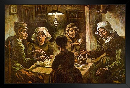 Vincent Van Gogh The Potato Eaters Framed Poster 20x14 inch