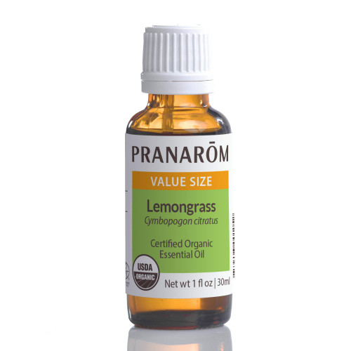 Pranarom - Lemongrass Essential Oil (1oz / 30ml) - 100% Pure Natural Therapeutic Grade Essential Oils for Diffusing and Home Aromatherapy Diffusers | USDA and ECOCERT Certified Organic