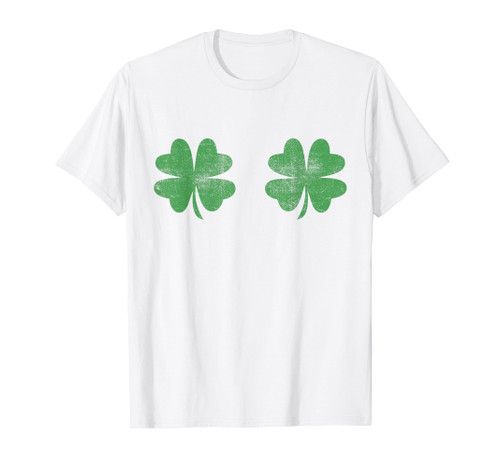 Funny Shamrock Boobs St Patricks Day T-Shirt