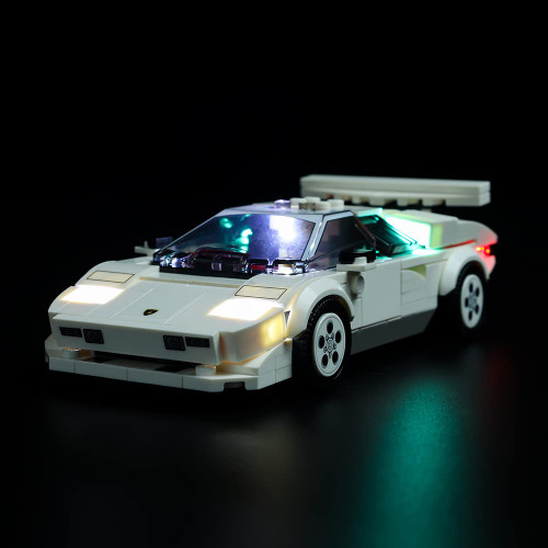 Kyglaring LED Lighting Kit Only Lights Set Designed for Lego Lamborghini Countach 76908 Model Building Kit - Without Lego Set (Classic Version) Kyglaring LED Lighting Kit Only Lights Set Designed for Lego Lamborghini Countach 76908 Model Building Kit - Without Lego Set (Classic Version)