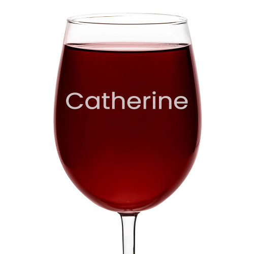 Lifetime Creations Engraved Personalized Name Wine Glass 19 oz - Stemmed Wine Glass with Name, Monogrammed Wine Glass Gift, Dishwasher Safe Lifetime Creations Engraved Personalized Name Wine Glass 19 oz - Stemmed Wine Glass with Name, Monogrammed Wine Glass Gift, Dishwasher Safe