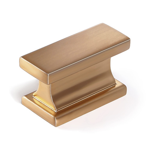 COTYKILEY 10 Pack Champagne Bronze Kitchen Cabinet Knobs Gold Drawer Pulls Solid Drawer Knobs Dresser Knobs Cabinet Hardware Knobs for Dresser Drawers