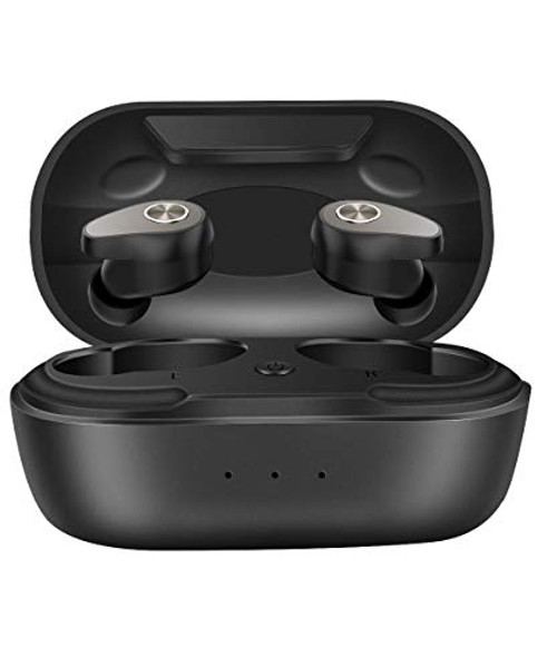 Wireless Earbuds, Bluetooth Headphones Bluetooth 5.0 with Charging Case Wireless Earphones Waterproof in-Ear Built-in Mic Headset Premium Stereo Hi-Fi Sound with Deep Bass(Black)