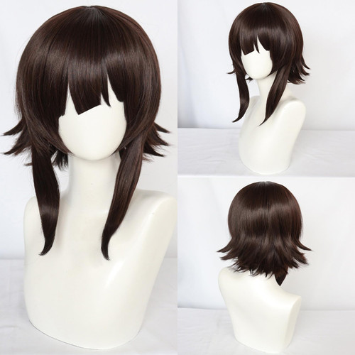 Anogol Hair Cap+Short Brown Wig for Women Anime Cosplay Wig Short Lolita Wig Wavy Hair Synthetic Wig Halloween Party Costume Wig Anogol Hair Cap+Short Brown Wig for Women Anime Cosplay Wig Short Lolita Wig Wavy Hair Synthetic Wig Halloween Party Costume Wig