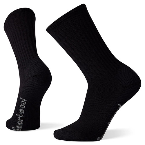 Smartwool Men's Hike Classic Edition Light Cushion Solid Crew Socks Black S
