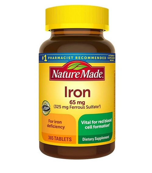 MUNCHIE MIX Iron 65 mg (from Ferrous Sulfate) Tablets for Red Blood Cell Formation (365 ct.) MUNCHIE MIX Iron 65 mg (from Ferrous Sulfate) Tablets for Red Blood Cell Formation (365 ct.)