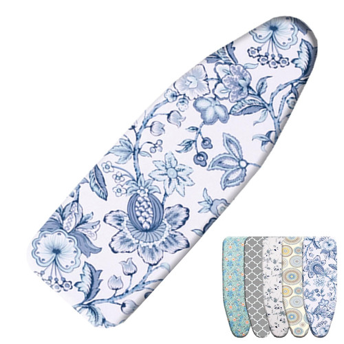 FouncY Ironing Board Cover Cotton Ironing Board Cover and Pad Homecare Iron Board Cover Easy Fit Ironing Cover and Pad,36 * 13in 38 * 13in 43 * 14in 48 * 15in (Color : A, Size : 110 * 35cm/43 * 14in)