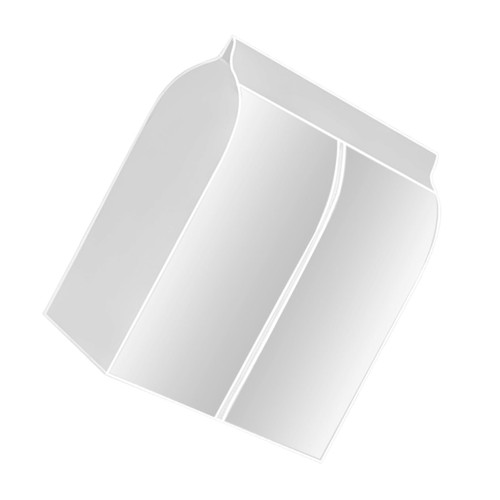 Garneck 2pcs Clothing Dust Cover Hanging Closet Bags Clothing Cover Hanging Garment Clothes Cover Clothing Storage Bags Translucent Clothing Bag Wardrobe Peva White Coat Hanger Organizer