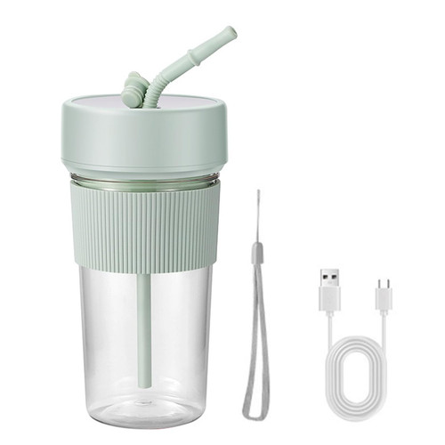 Portable Juicer Cup Portable Blender With Straw Blender Mini Mixer Rechargeable Fruit Juicer For Kitchen Office Travel Portable Electric Juicer