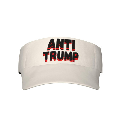 Anti Donald Trump Visor Cap Adjustable Uv Protection Sun Visor Hats Empty Top Baseball Hat for Women and Men Black