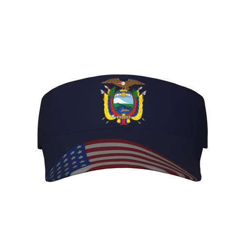 Coat of Arms of Ecuador Visor Cap Adjustable Uv Protection Sun Visor Hats Empty Top Baseball Hat for Women and Men Black Coat of Arms of Ecuador Visor Cap Adjustable Uv Protection Sun Visor Hats Empty Top Baseball Hat for Women and Men Black