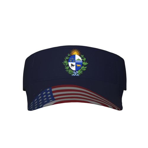 Coat of Arms of Uruguay Visor Cap Adjustable Uv Protection Sun Visor Hats Empty Top Baseball Hat for Women and Men Black Coat of Arms of Uruguay Visor Cap Adjustable Uv Protection Sun Visor Hats Empty Top Baseball Hat for Women and Men Black