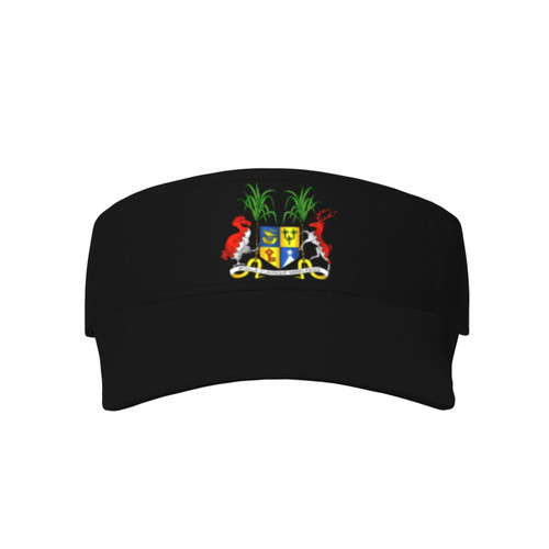 Coat of Arms Mauritius Visor Cap Adjustable Uv Protection Sun Visor Hats Empty Top Baseball Hat for Women and Men Black Coat of Arms Mauritius Visor Cap Adjustable Uv Protection Sun Visor Hats Empty Top Baseball Hat for Women and Men Black