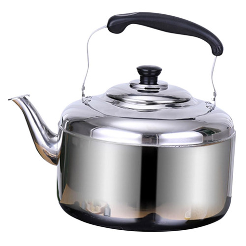 MUCKLILY Chirping Kettle Milk Kettle Hot Tea Maker Whistling Tea Kettle Drinks Comtainer Stovetop Water Kettle Anti-scalding Handle Tea Kettle Tea Pot Gas Heating Stainless Steel