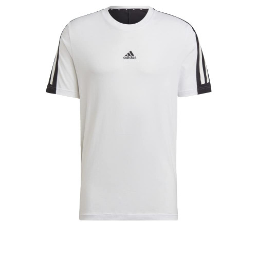 adidas Men's Future Icon Three Stripes Tee, White, Large