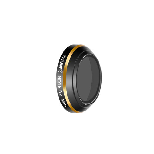 Neewer Neutral Density ND16 Lens Filter for DJI Mavic Drone Quadcopter, Multi Coated Waterproof Optical Glass And Aluminum Alloy Frame (Black/Gold)