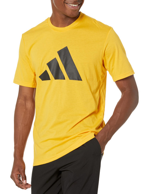 adidas Men's Essentials Feelready Logo Training T-Shirt, Gold/Black, Medium