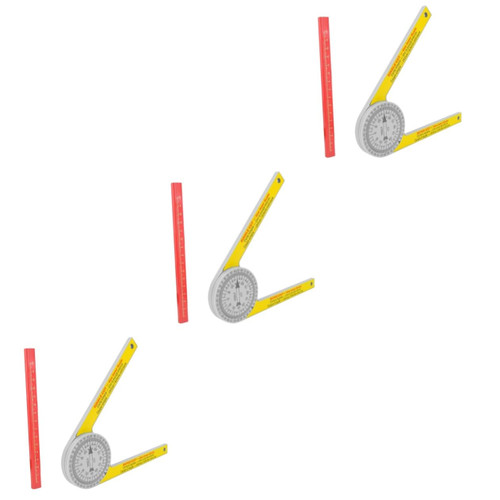 DOITOOL 3 Pcs Protractor Digital Display Angle Ruler Precision Tools Angle Measuring Tool Molding Angle Finder Miter Gauge for Carpenter Miter Cut Single Cut Coping Viewfinder Abs Number