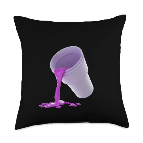 Lean shirts, Purple Drank, Dirty Double cup, Lean s, Purple Drank, Dirty Double Cup, Lean Line Throw Pillow, 18x18, Multicolor