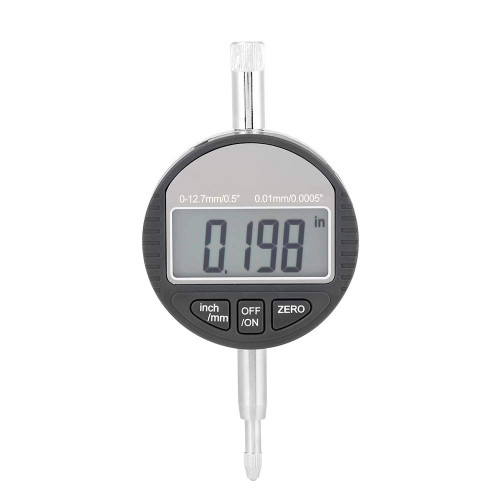 Digital Dial Indicator, High-Precision Digital Probe Indicator Dial Gauge 0-12.7mm/0.5" Clock DTI 0.01mm/0.0005" Test Industrial Measurement Tool