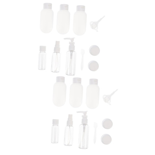 FOMIYES 22 Pcs Bottle Set Clear Squeeze Bottle Ladies Suits Plastic Squeeze Bottles for Liquids Empty Squeeze Bottles Fine Mist Spray Bottle The Pet Non-refundable Travel Container