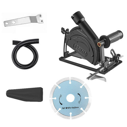 Angle Grinder Stand Kit, 45 Degree Adjustable Angle Grinder Accessories Shield Cover, Cutting Machine Woodworking Table Tool for 100 to 125mm Angle Mill (#4)
