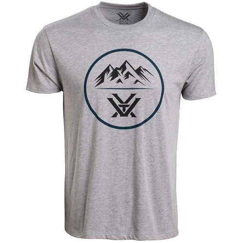 Vortex Optics Three Peaks Short Sleeve Shirt - Grey Heather - Large