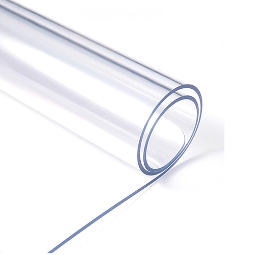 FLAVYO Clear Table Protector, 1.0mm Thick, Transparent PVC Tablecloth Protector, Wipeable Clear Plastic Tablecloth (28x55in)