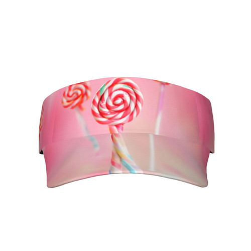 Colorful Lollipop Prints Adult Sunscreen Visor Cap Sports Sun Visor Hats Adjustable Empty Top Baseball Cap for Women and Men Colorful Lollipop Prints Adult Sunscreen Visor Cap Sports Sun Visor Hats Adjustable Empty Top Baseball Cap for Women and Men