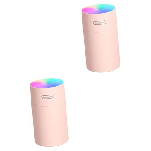 Ciieeo 2pcs Humidifier Air Mist Essential Oils Portable Diffuser Diffusers for Home Diffuser for Essential Oils Desktop Air Diffuser Plastic Second Generation Pink Colorful Cup Household